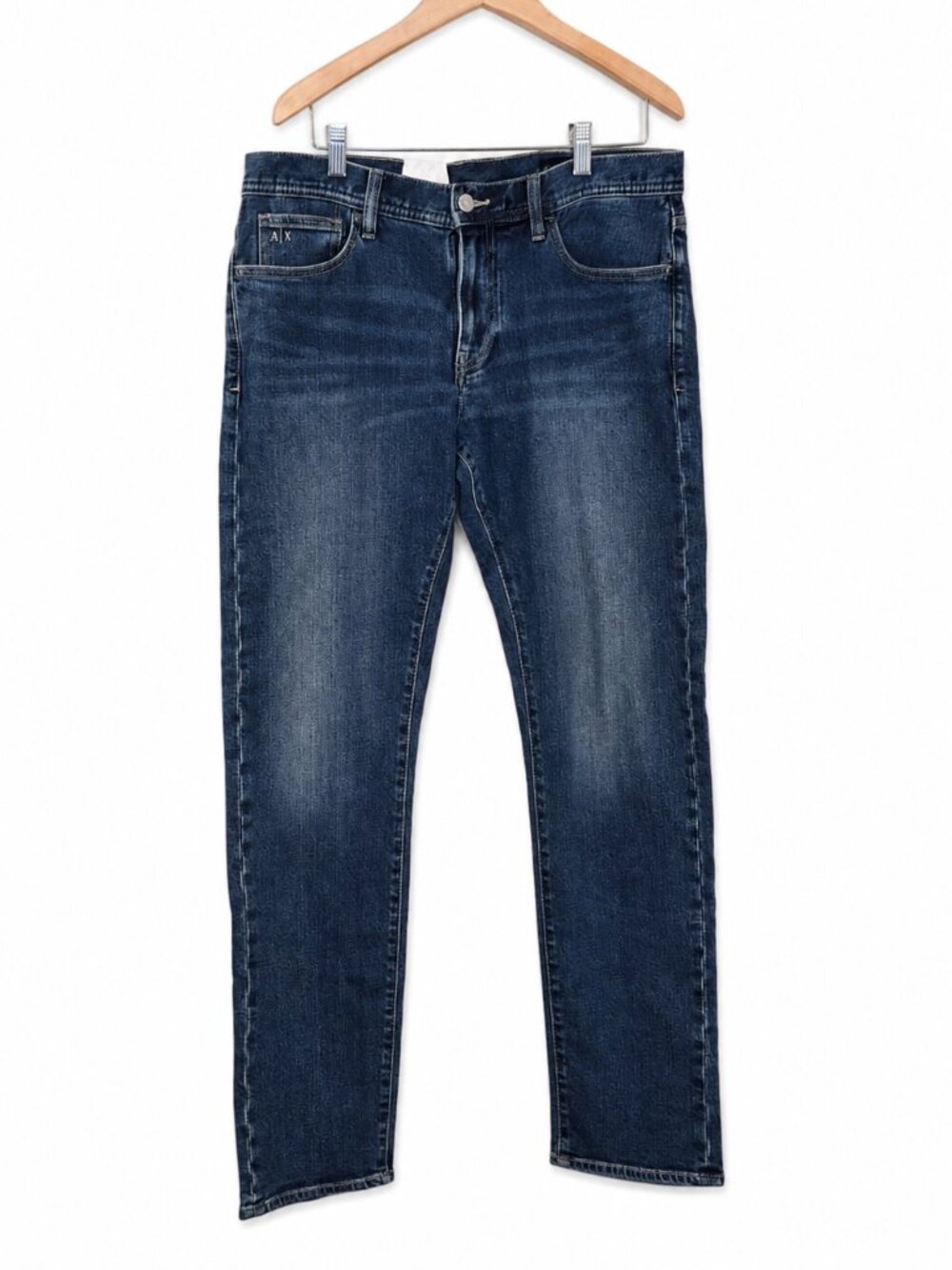 NWT Armani Exchange J13 Slim Jeans Men's 32R Blue Stretch Denim